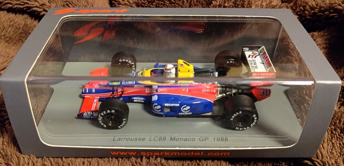  Spark Model 1/43la loose * roller *LC88* Ford 1988 Monaco GP Philip. have o-spark Philippe.Alliot 1988 Larrousse*Ford