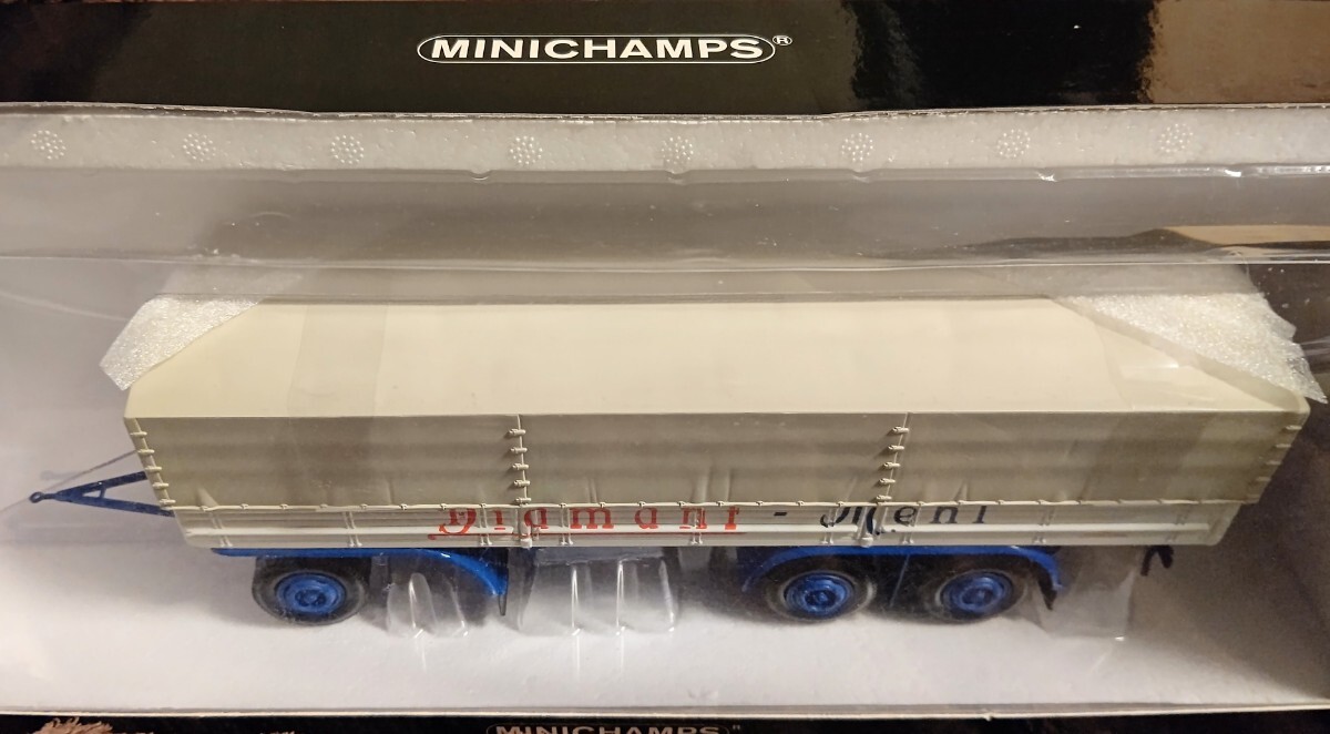 ミニチャンプス PMA 1/43 限定1008台 ケスボーラー・トレーラー 1953 MINICHAMPS Kaessbohrer trailer Cavas 1953 Diamant Mehi 439161094_画像8