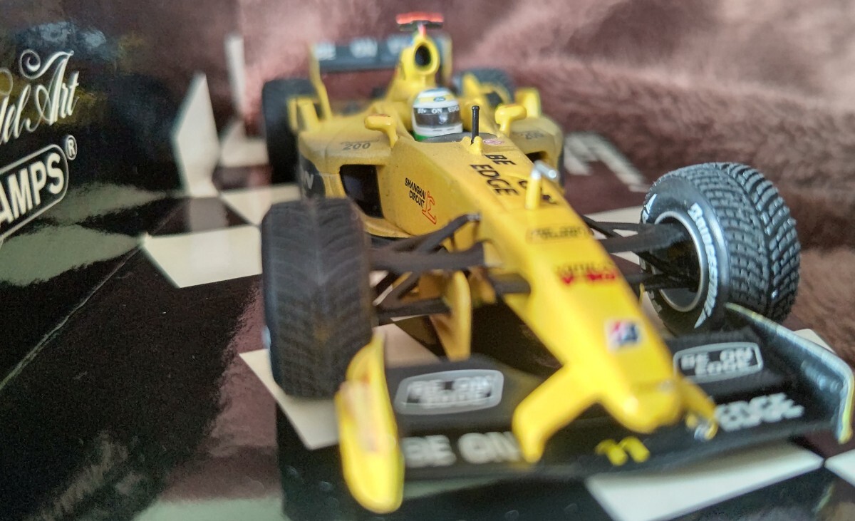 ミニチャンプス PMA 1/43 限定5328台 ジョーダン・EJ13・フォード 2003年 ブラジルGP ジャンカルロ・フィジケラ F1初優勝 MINICHAMPSの画像4