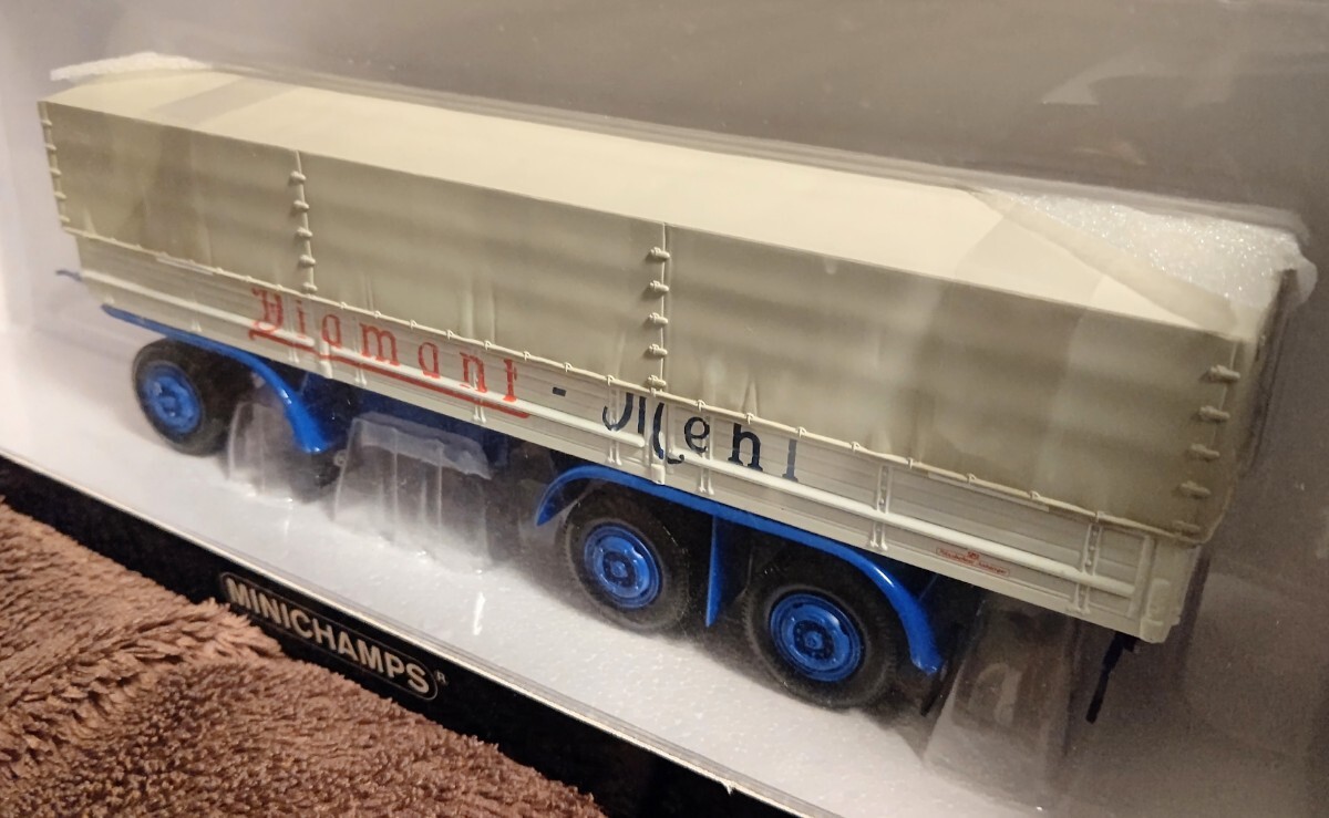 ミニチャンプス PMA 1/43 限定1008台 ケスボーラー・トレーラー 1953 MINICHAMPS Kaessbohrer trailer Cavas 1953 Diamant Mehi 439161094_画像3