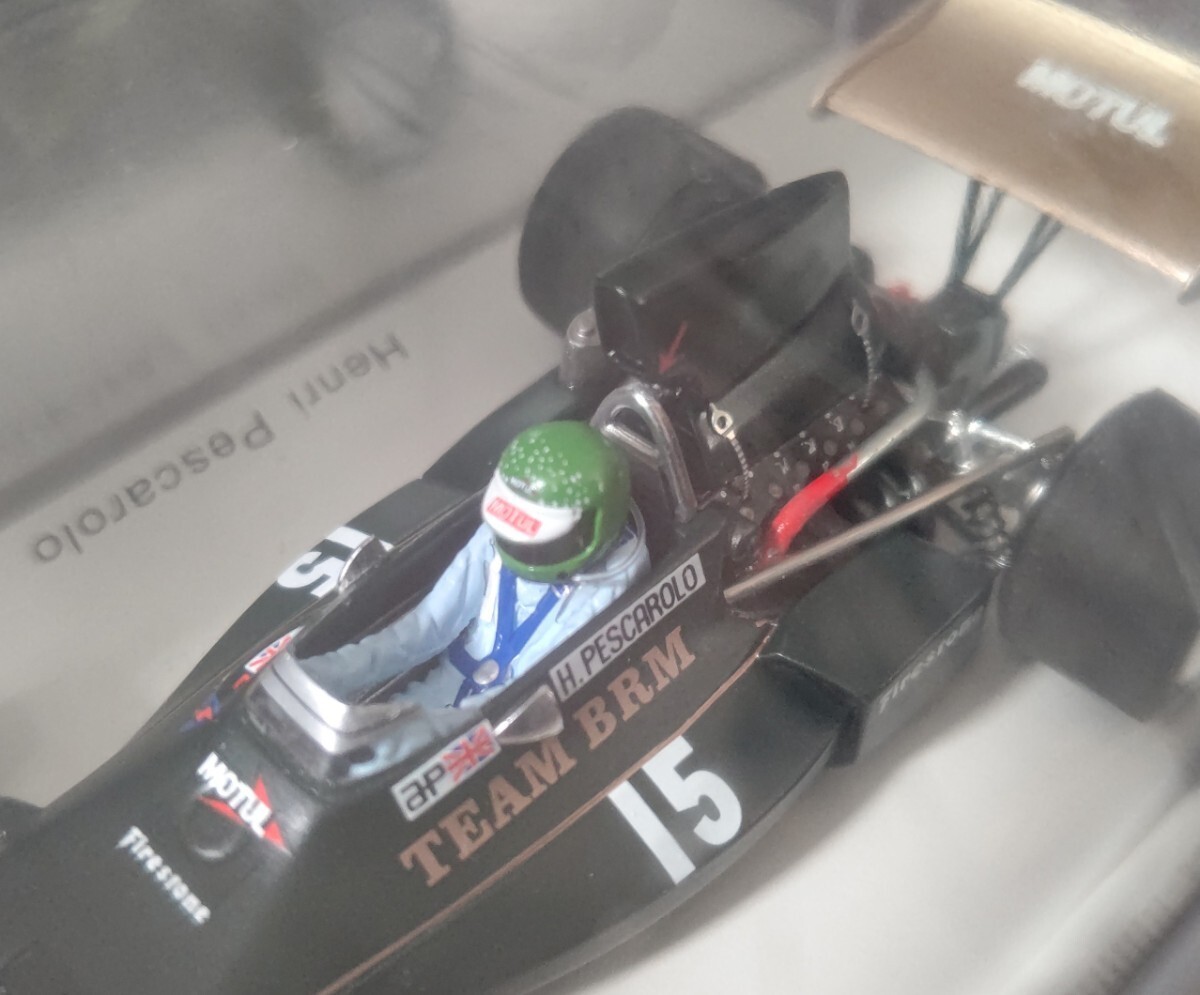 スパークモデル 1/43 BRM・P160E 1974年 アルゼンチンGP アンリ.ペスカロロ spark Henri.Pescarolo 1974 Argentina GP Team・MOTUL BRMの画像3