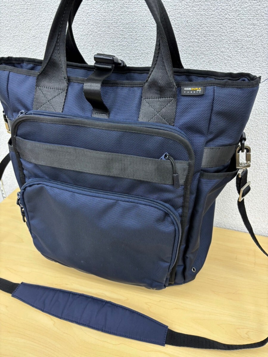 美品【3WAY仕様】ORIHICA オリヒカ CORDURA コーデュラ トートバッグ ショルダーバッグ バックパック リュック ビジネスバッグ PC ポーターの画像2