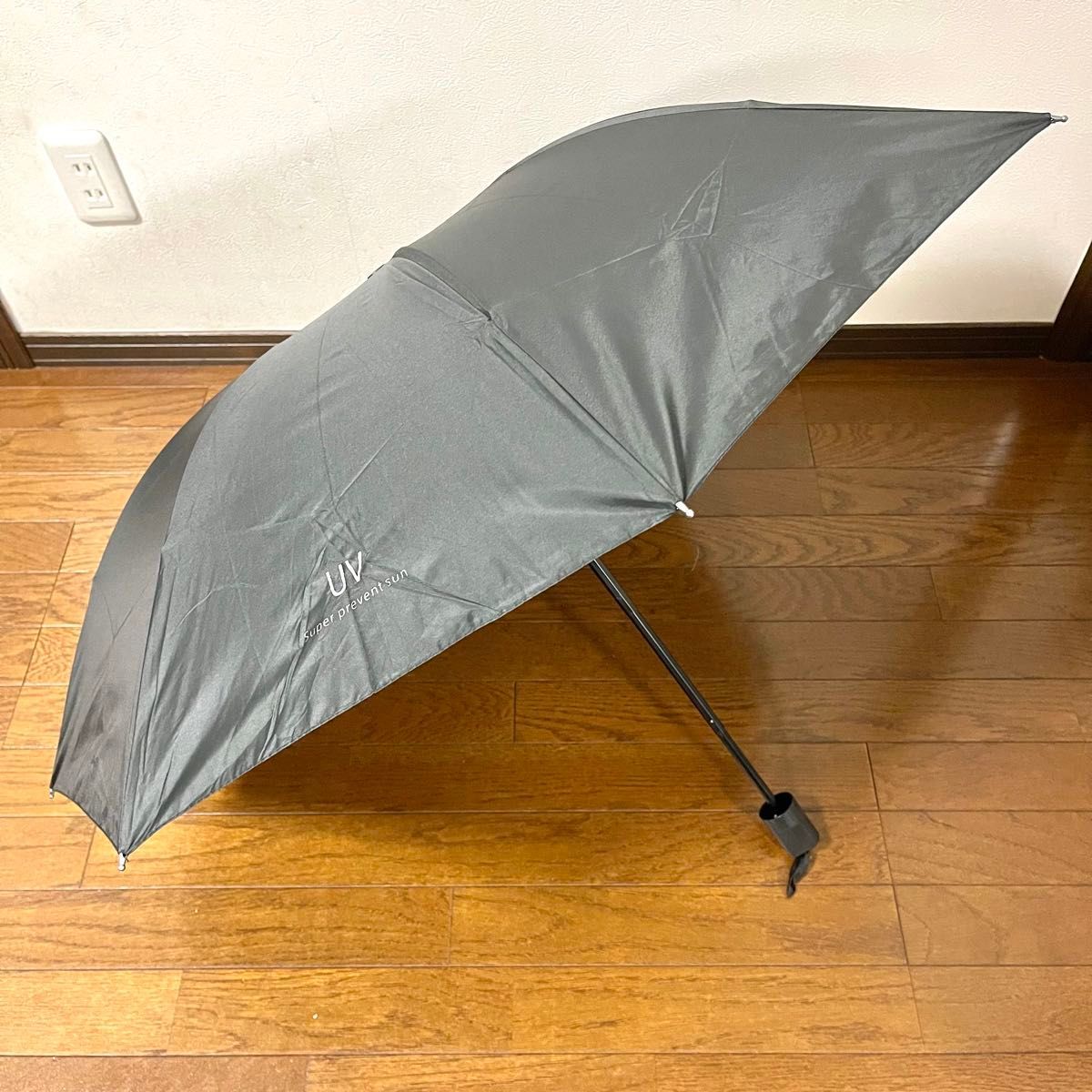 自動開閉傘 晴雨兼用傘 折りたたみ傘 男女兼用 ワンタッチ 遮光 ブラックの画像7