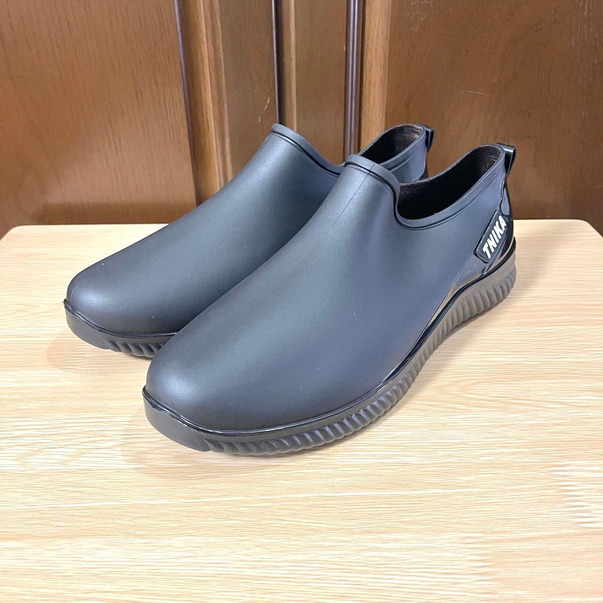 レインブーツ 長靴 レインシューズ メンズ 靴 完全防水 アウトドア ブラック 25.0の画像10