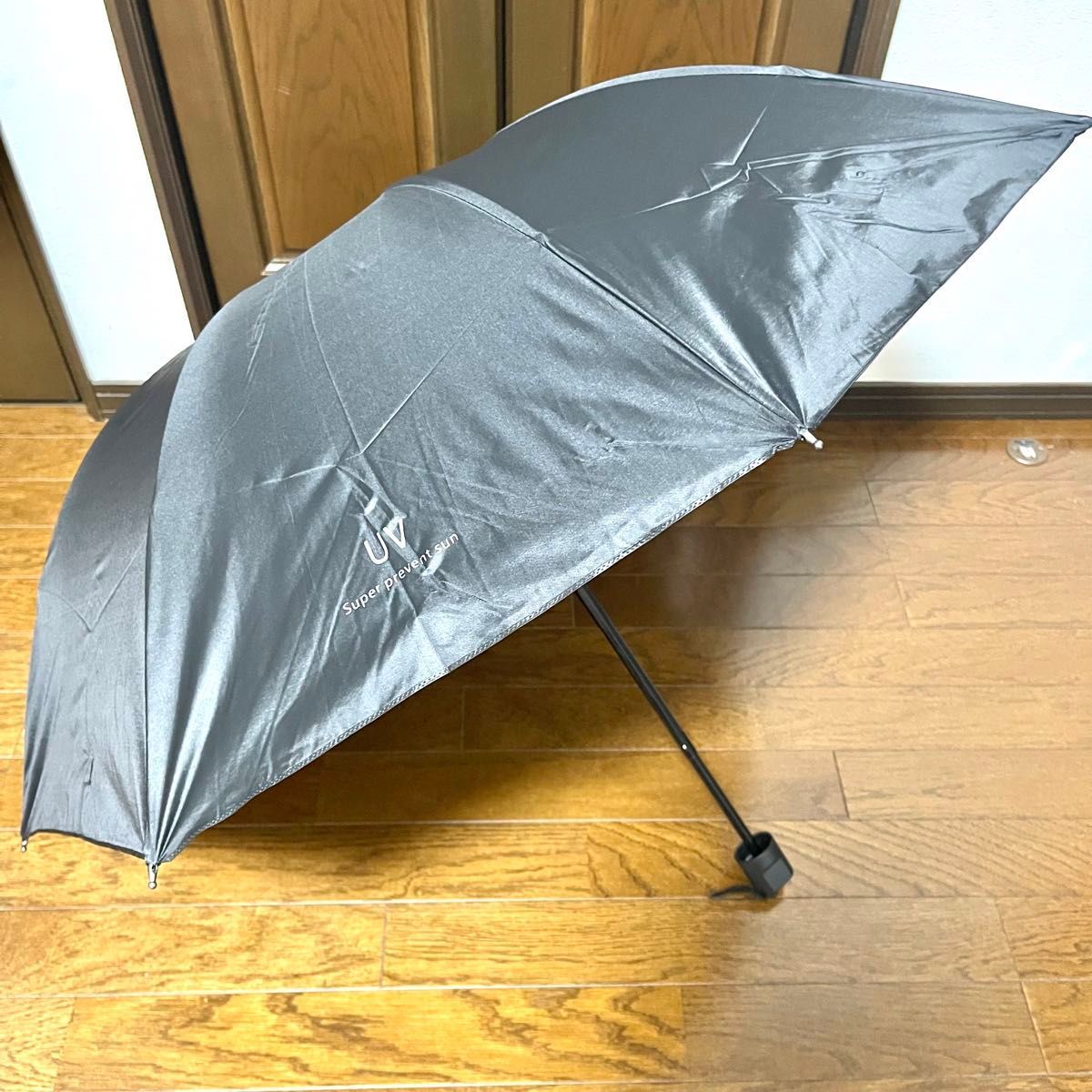 折りたたみ傘 晴雨兼用 男女兼用 雨傘 日傘 晴雨兼用 遮熱 遮光 ブラック_画像7