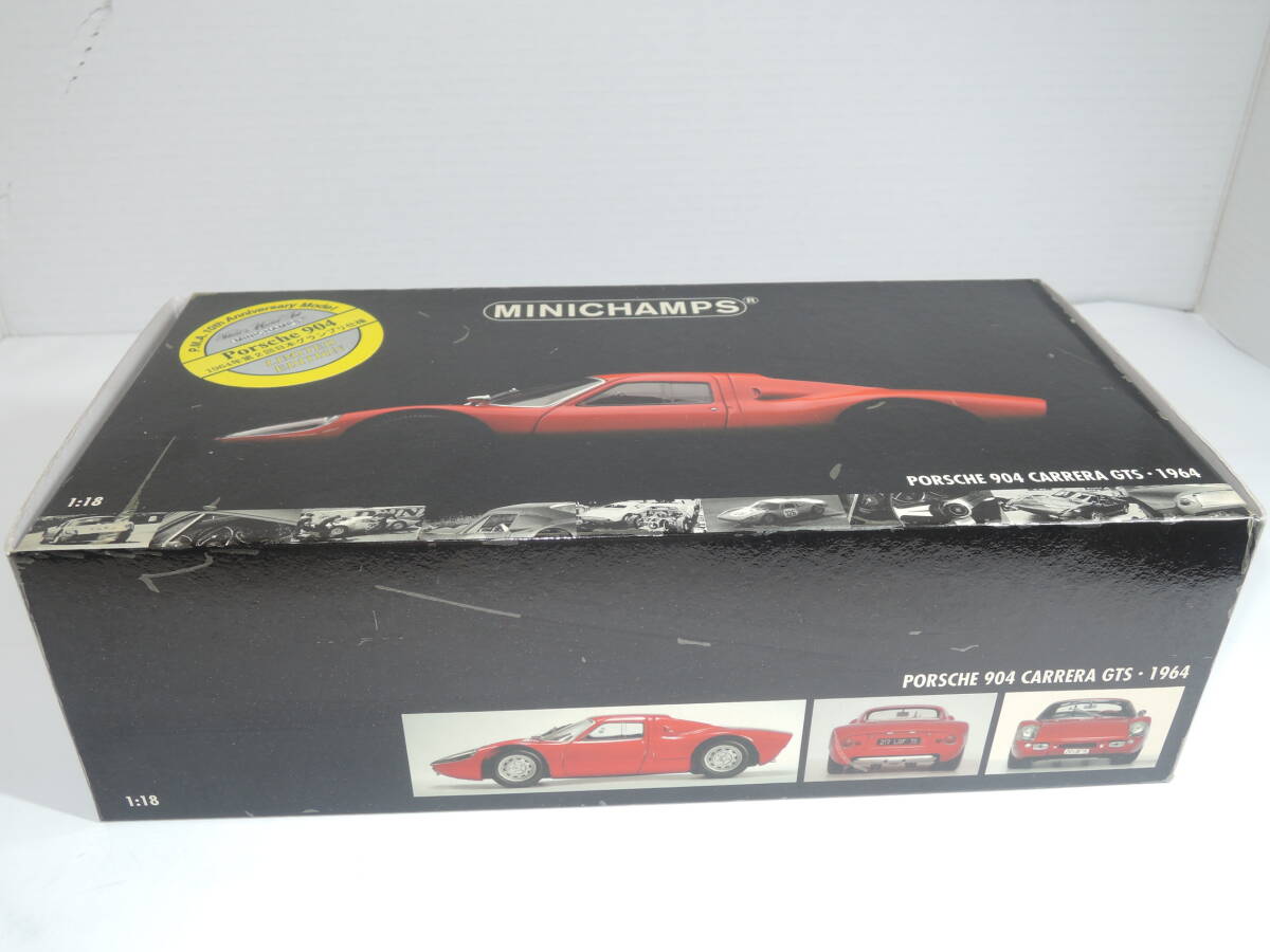 ☆送料無料ミニチャンプス10周年記念☆1/18ポルシェ Porsche 904 GTS Japan GP’1964 #1式場壮吉 優勝・240405の画像9