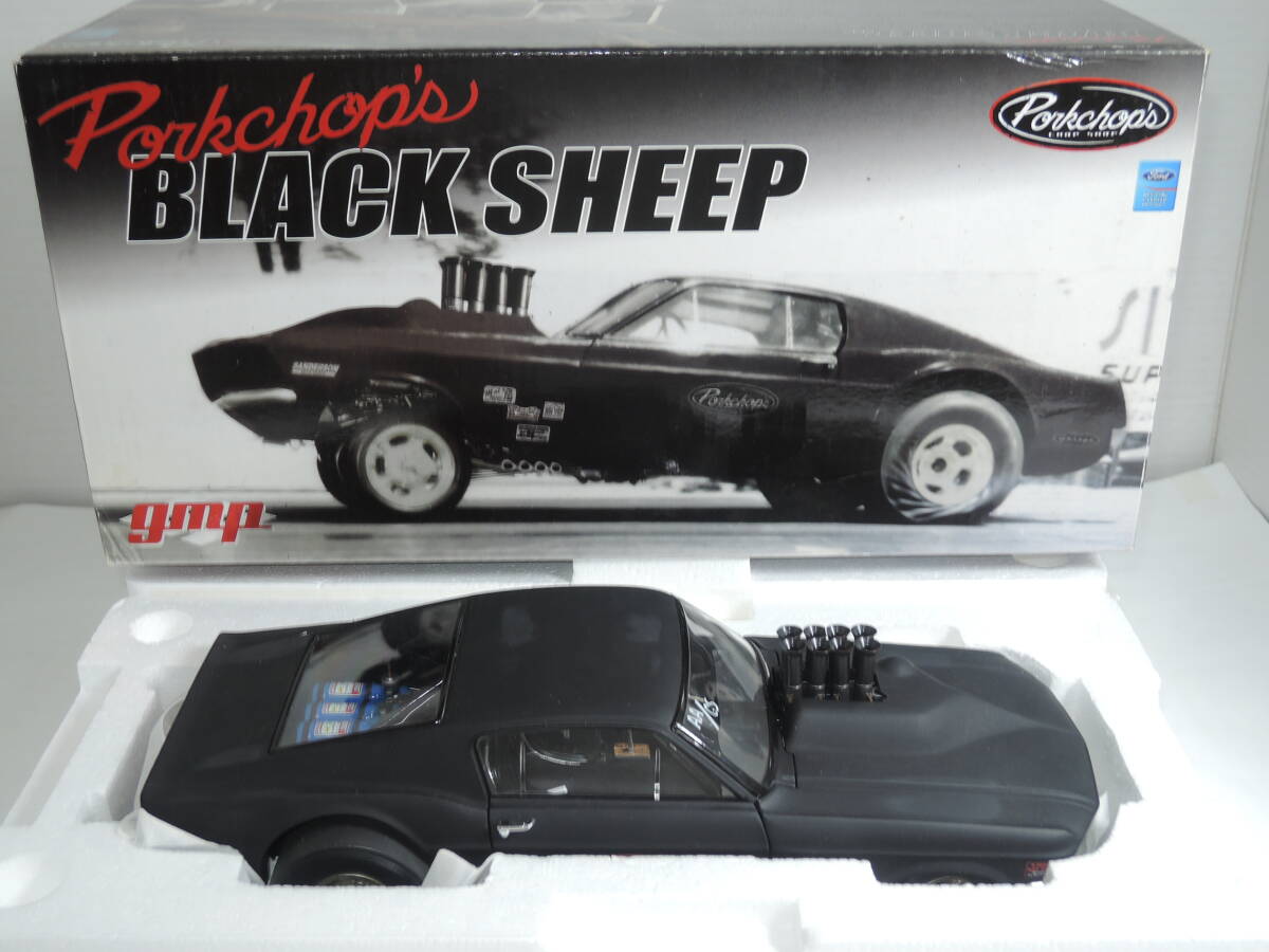 ☆送料無料・超レア996台限定☆GMP 1/18 Ford MUSTANG Pork Chops Black Sheep Gasser☆240426_画像1