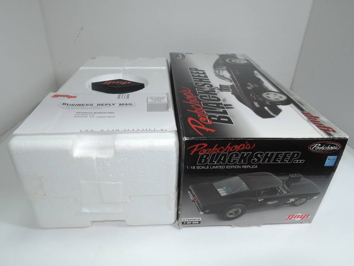 ☆送料無料・超レア996台限定☆GMP 1/18 Ford MUSTANG Pork Chops Black Sheep Gasser☆240426の画像7