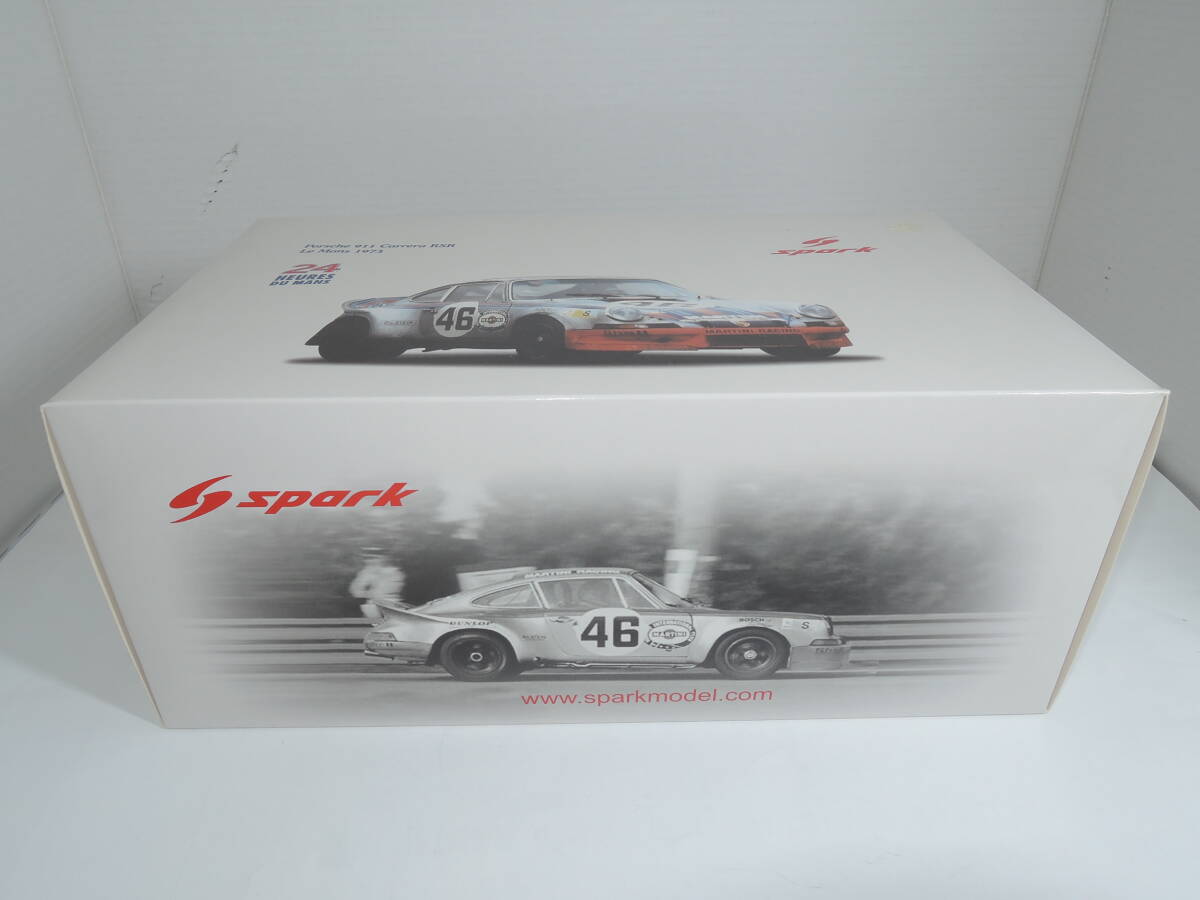 ☆未開封Spark☆ 1/18 Porscheポルシェ 911 Carrera RSR “MARTINI”#46 LeMans 1973☆240427_画像1