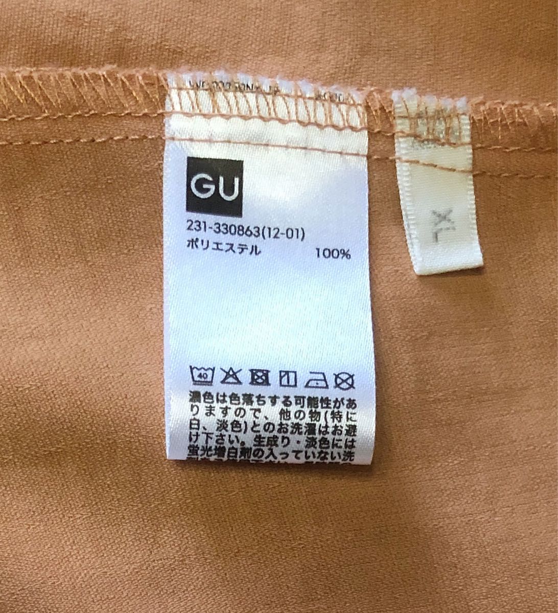 レディース★GU★ワンピース   XL   オレンジ系　中古品