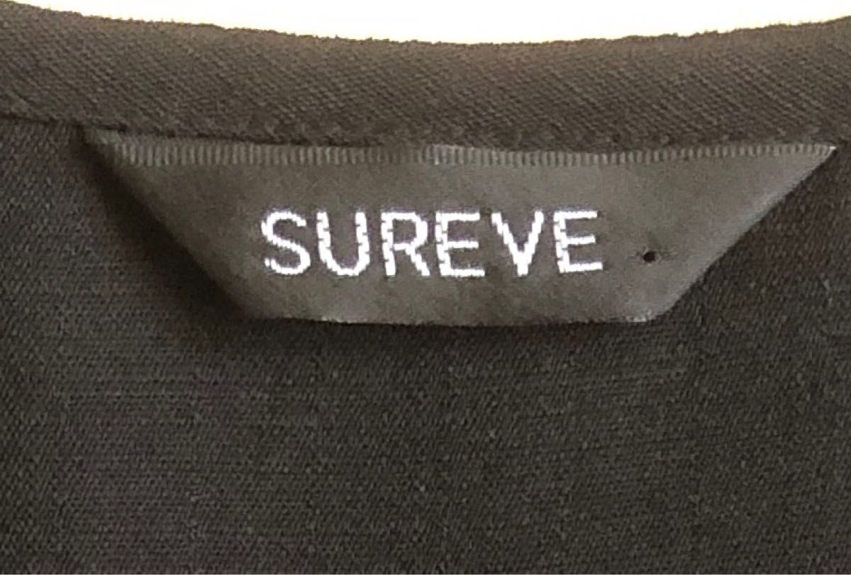 レディース★SUREVE★半袖ブラウス　M   黒　中古品