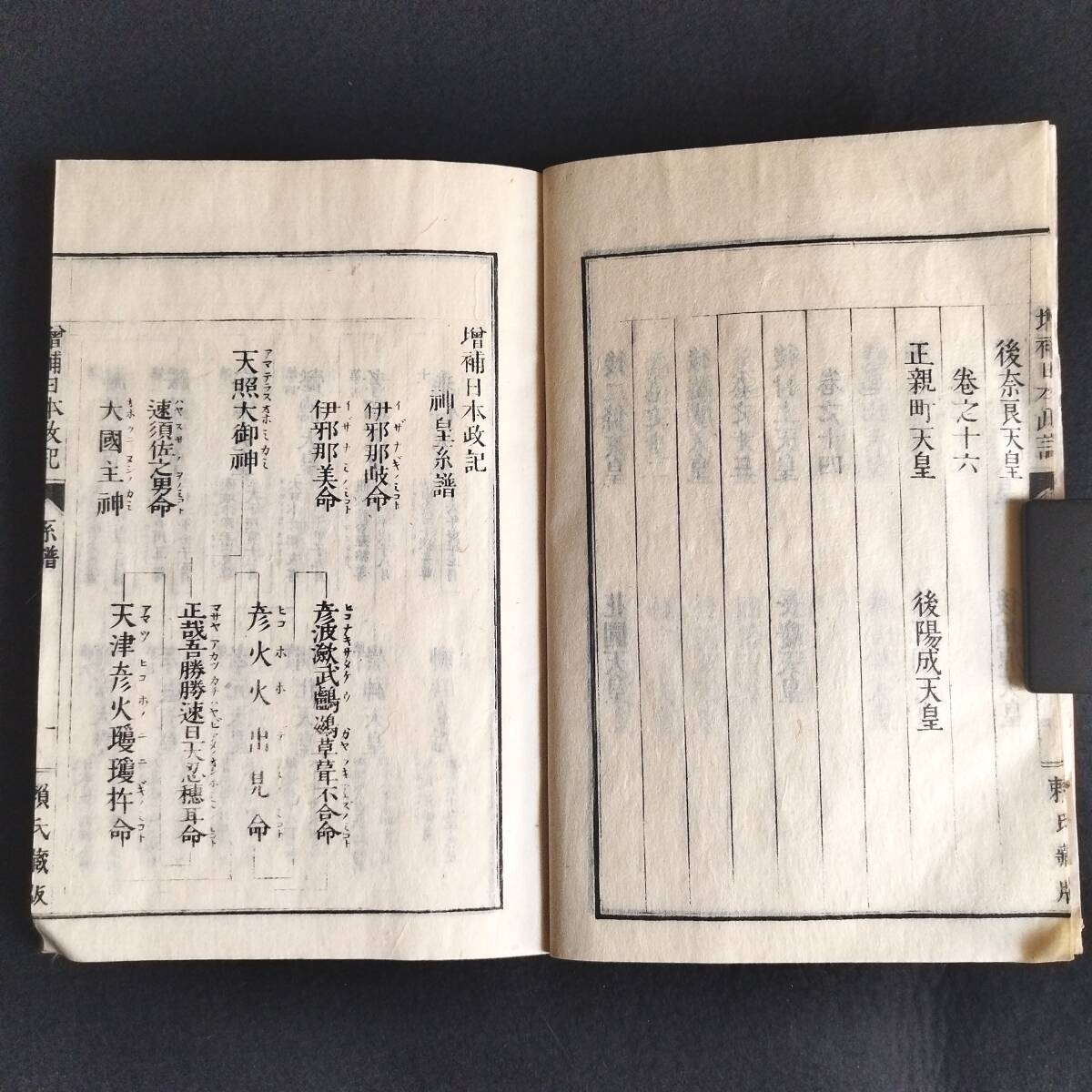 Y016 歴史書 漢籍◆増補 日本政記◆7冊 日本史 史書 漢文 中国 頼久太郎 史料 明治 時代物 木版 骨董 古美術 古典籍 古文書 和本 古書の画像3