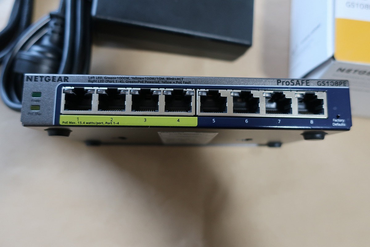 NETGEAR GS108PEv3 ネットギア ８ポートスイッチングハブの画像5