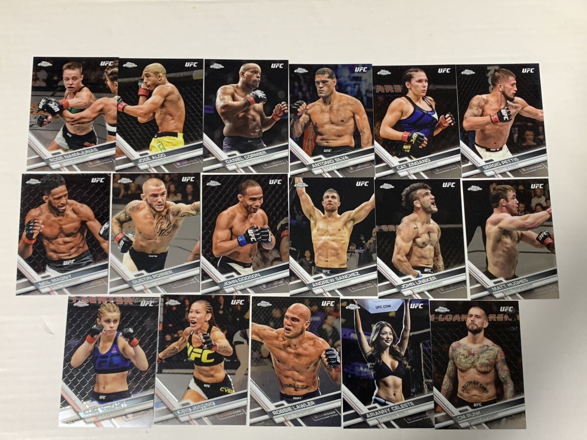 送料無料！ 初期傷注意！ TOPPS UFC CHROME 2017 レギュラーコンプ 100枚の画像2