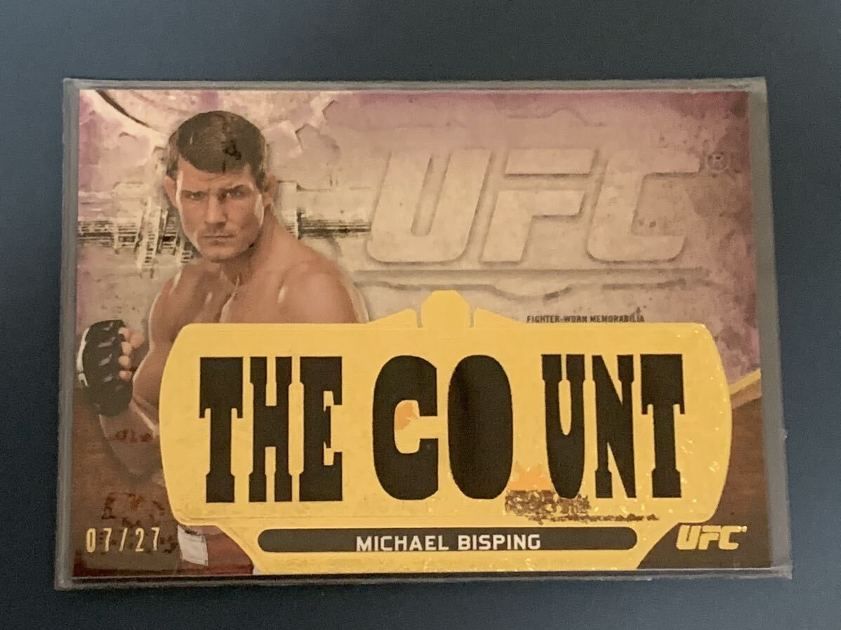 27枚限定 マイケル・ビスピン アメジストパラレル格闘着カード THE COUNT TOPPS UFC KNOCKOUT 2014_画像1