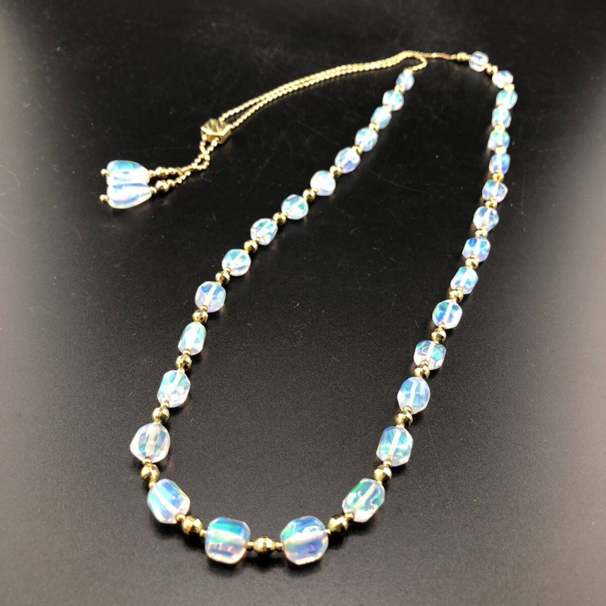 E03-10629☆ K18☆クレサンベール オパールネックレス 30.9g ( オパール opal クレサンベール necklace K18 デザイン accessory jewelry )_画像6