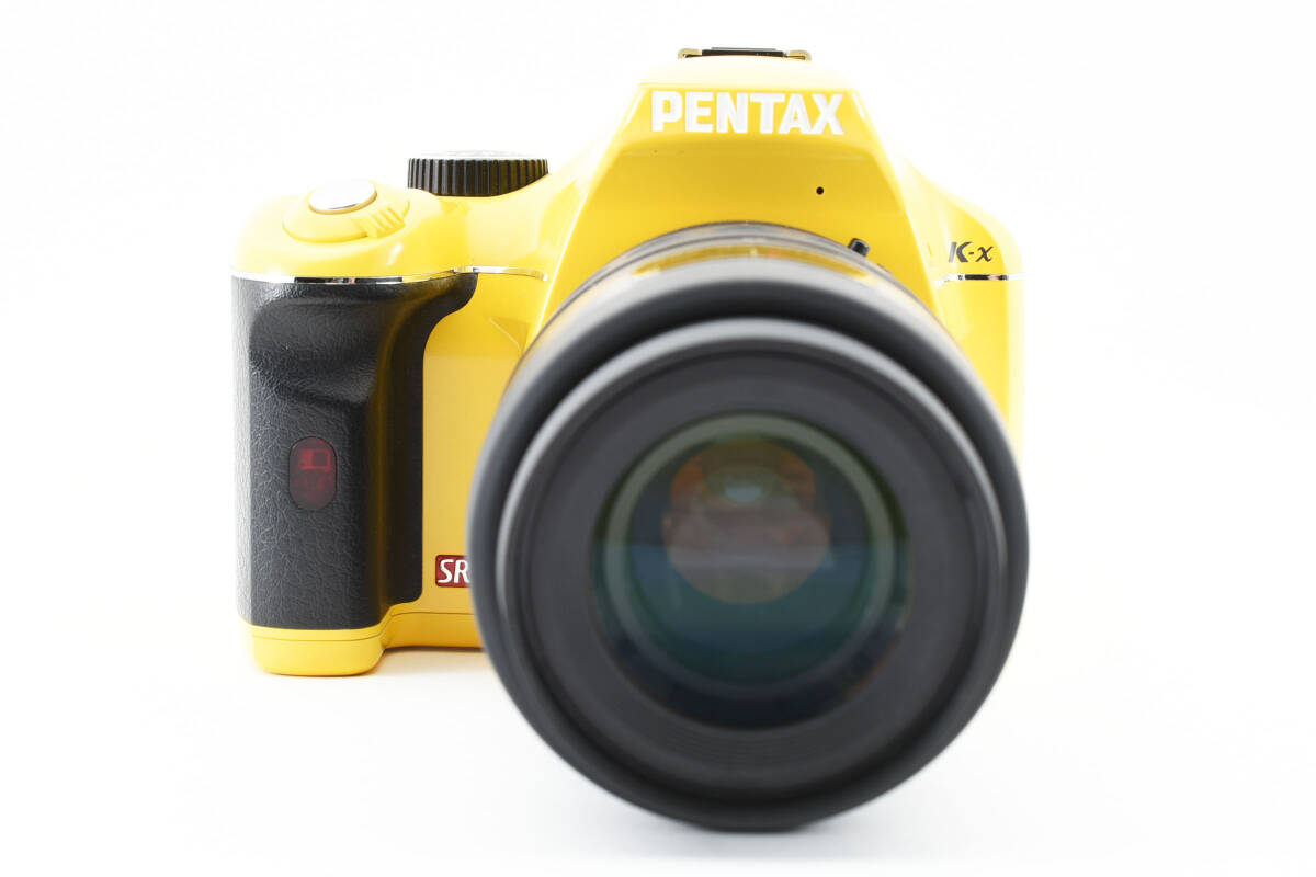 Pentax K-x Digital Camera Yellow Color ダブルレンズセット #2095372 _画像3