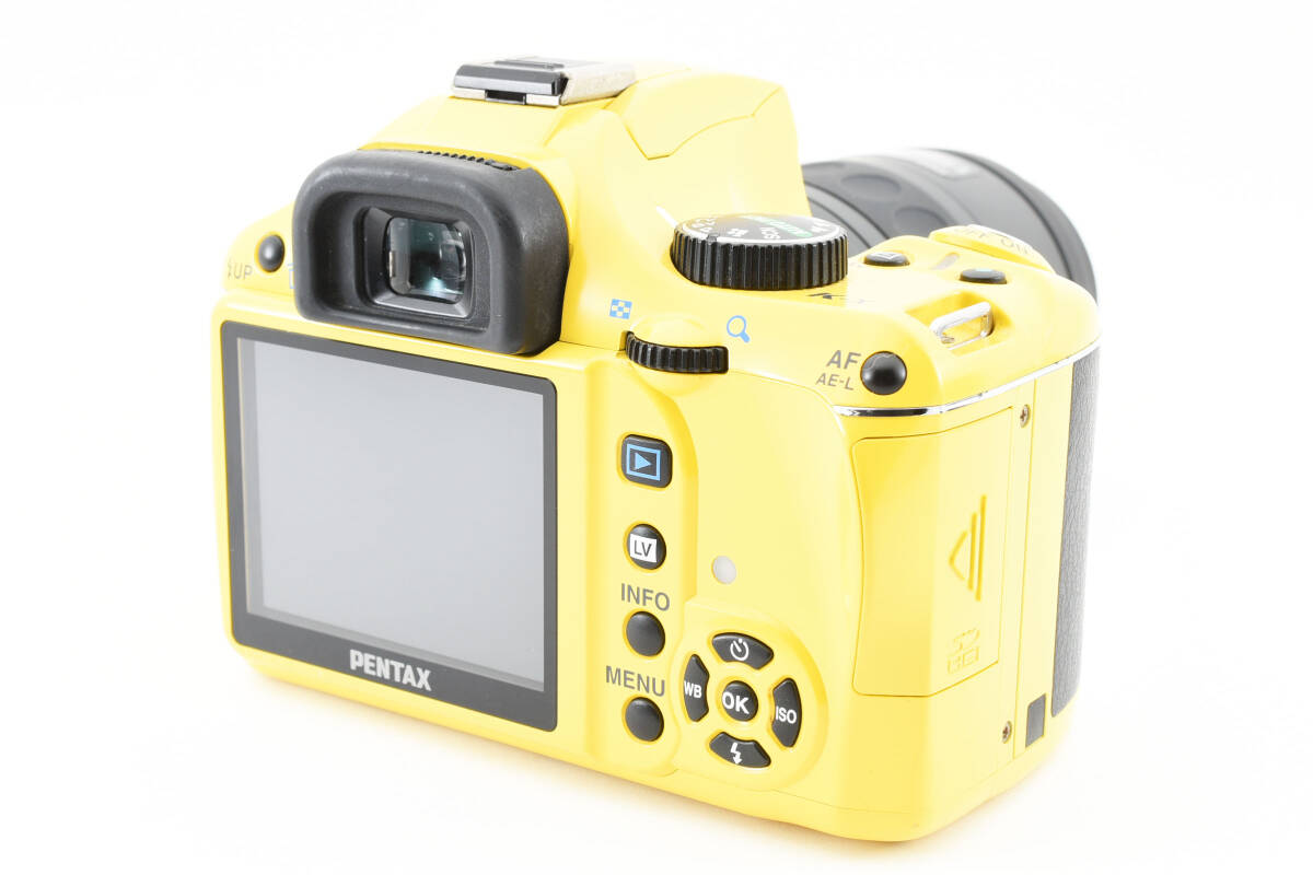 Pentax K-x Digital Camera Yellow Color ダブルレンズセット #2095372 _画像5