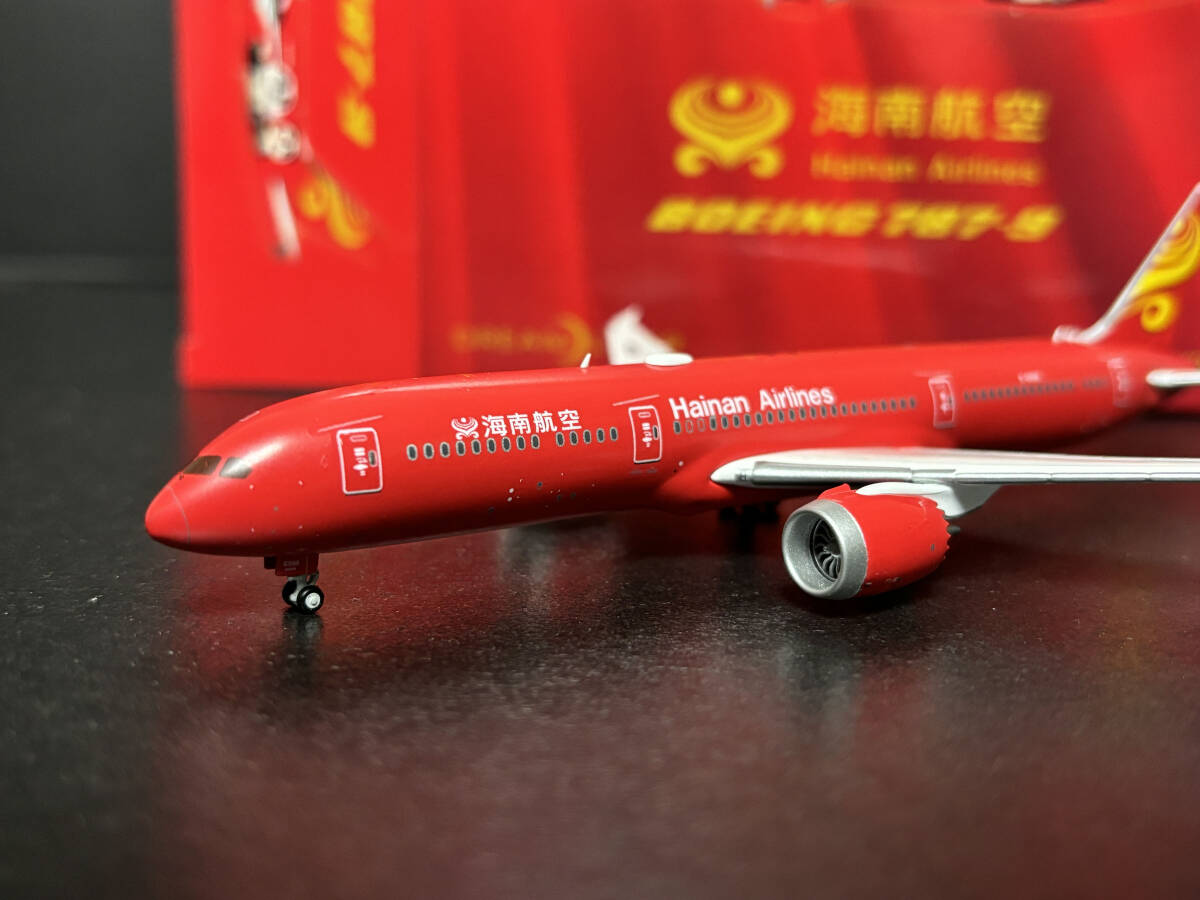 JC wings 1/400 Hainan aviation 787-9 B-6998 origin kung fu Panda machine (Red painting machine )JC Wings