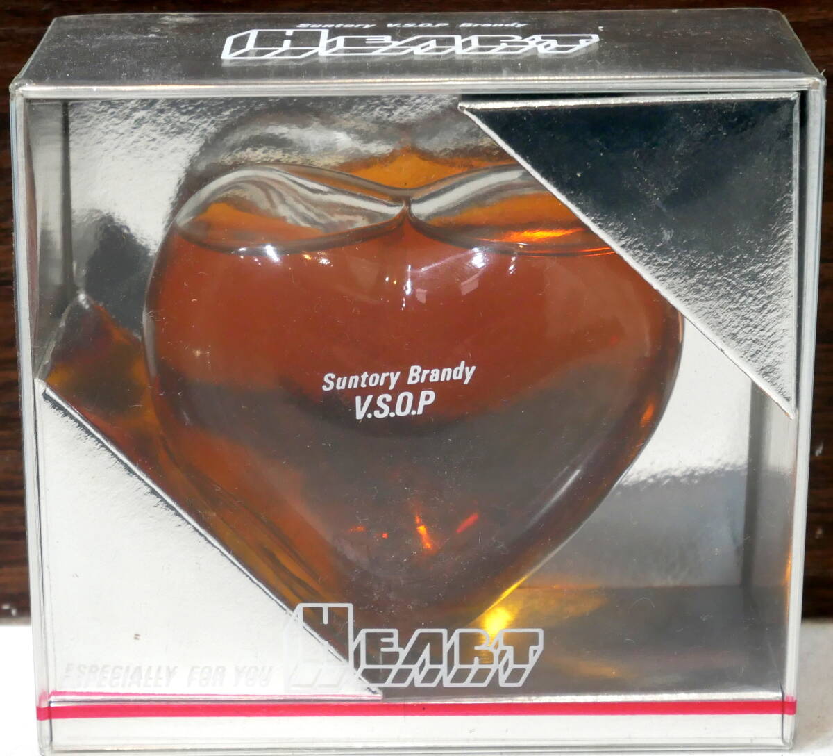 ▲(R604-B7)未開栓 古酒 Suntory Brandy VSOP HEART 100ml 43% アルコール ハート サントリー ブランデー_画像2