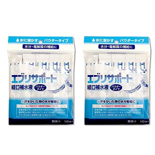 経口補水液 パウダー 粉末 10包入×8個（計80包） エブリサポート 無果汁 日本薬剤の画像2
