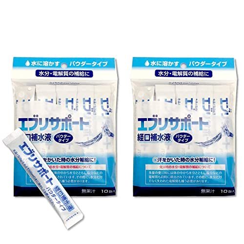 経口補水液 パウダー 粉末 10包入×8個（計80包） エブリサポート 無果汁 日本薬剤の画像4