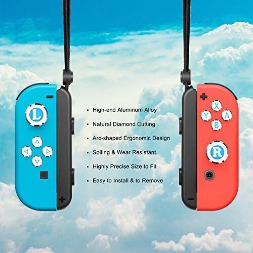 Switch Joy-Con対応ボタンカバー アシストキャップ アナログスティック ネイビー 10個セット