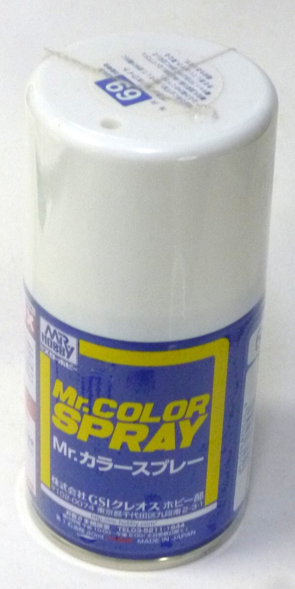 Mr.カラースプレー　グランプリホワイト　基本色・自動車他　光沢　アクリル系　CGIクレオス製　＃69　100ml_画像2