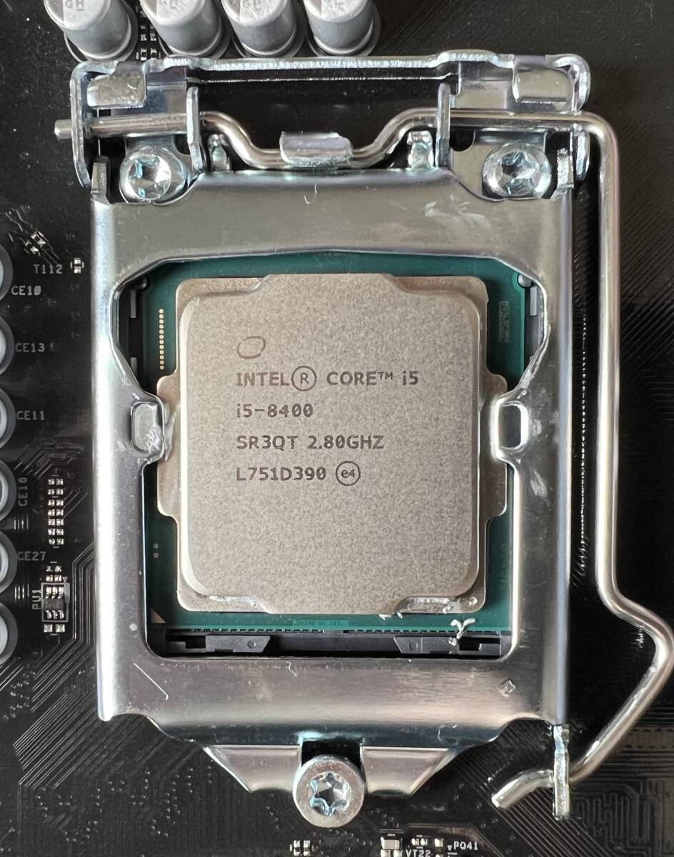 【送料無料】Core i5-8400＋ASRock Z370M Pro4 中古動作品 A508