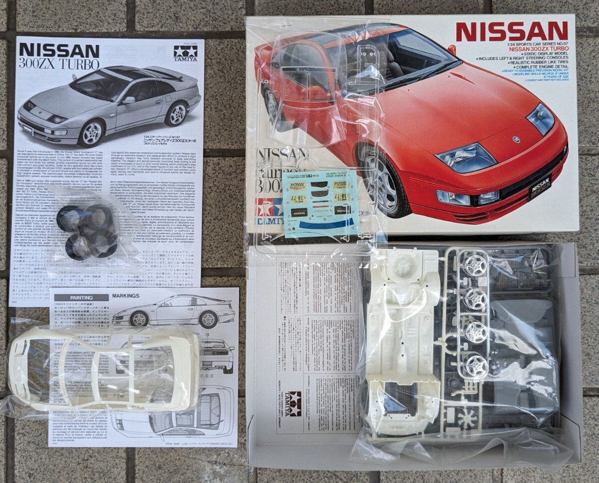 田宮模型 1/24 スポーツカー シリーズ No.87 ニッサン・フェアレディZ 300ZX ターボ フルディスプレイモデルの画像3