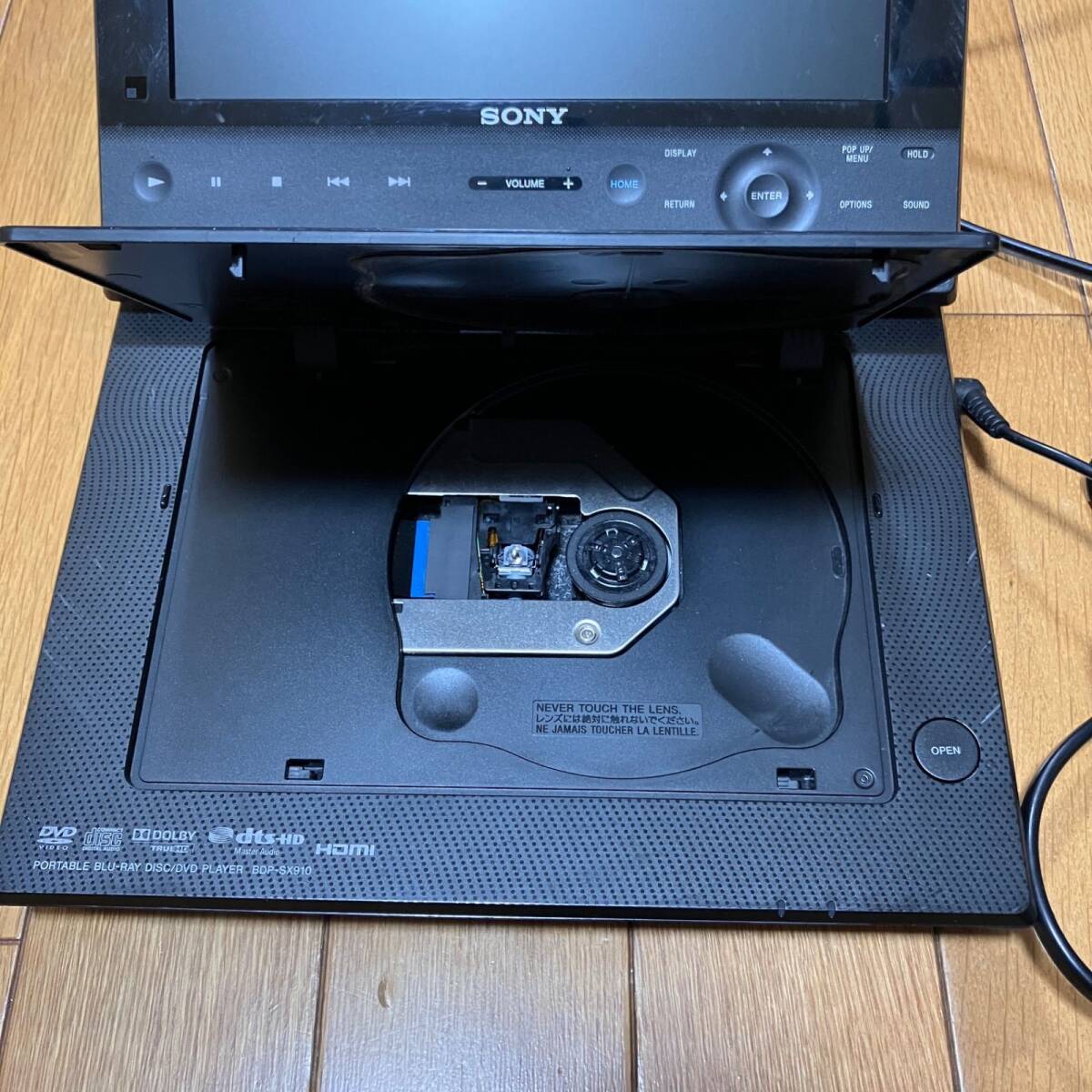 SONY Sony portable Blue-ray disk DVD player BDP-SX910 remote control attaching [k646]