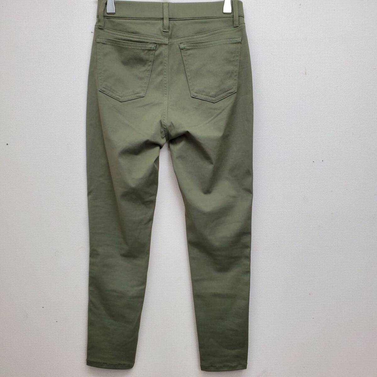 [ новый товар ] Muji Ryohin укороченные брюки леггинсы брюки длинные брюки охлаждающий стрейч хаки зеленый сделано в Японии женский S размер [CB25]