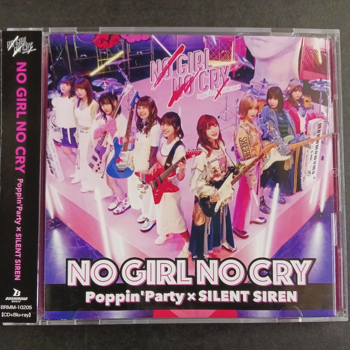 CD_18】バンドリ！ NO GIRL NO CRY PoppinParty SILENT SIREN CD+Blu-ray BanG Dream!_画像1