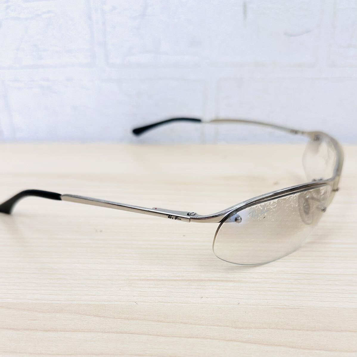 109 RayBan レイバン メンズサングラス サングラス RB3179 003/61 63□15 銀色 シルバー カラー SILVER color NK_画像3