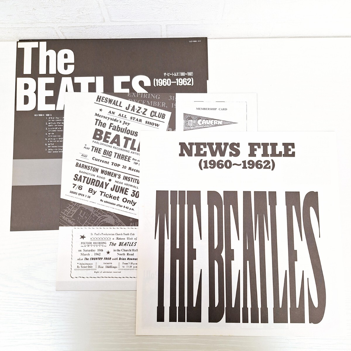 ★帯付★希少★ The Beatles 1960-1962 ザ・ビートルズ スーパーコレクターズ 完全限定盤 ULS-1908 ~9-V 緑盤 グリーン レコード WK_画像4