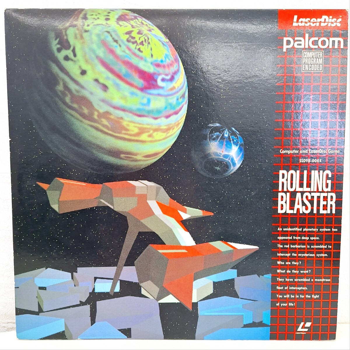 ★希少★ palcom ROLLING BLASTER ローリング・ブラスター SS098-0044 レトロゲームソフト レーザーディスク LaserVision LD ゲーム WKの画像2