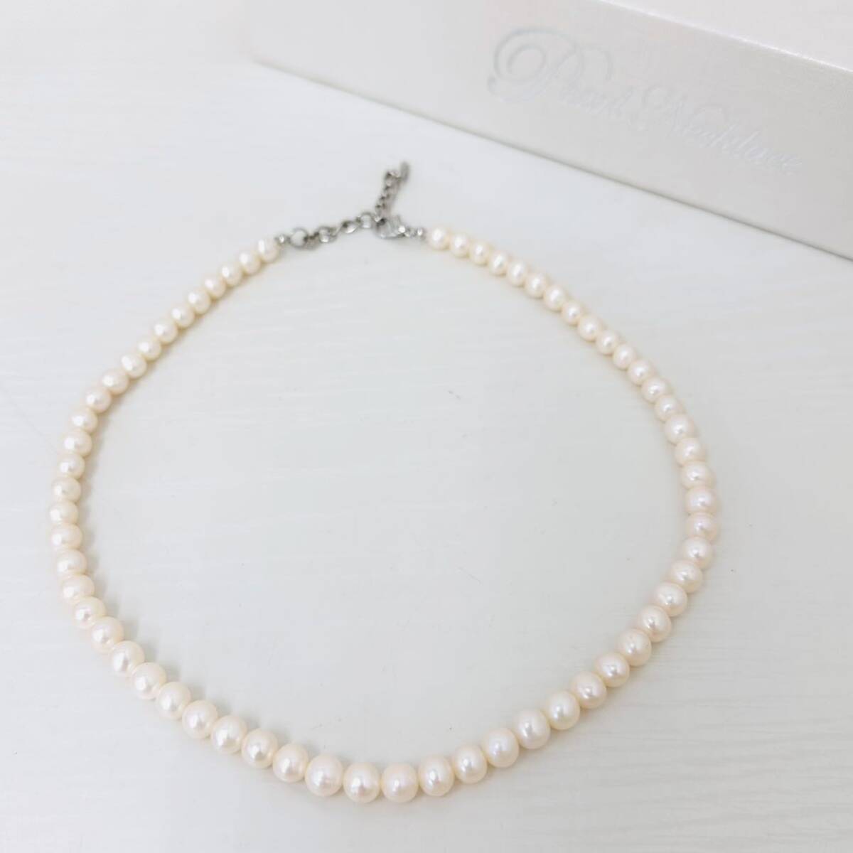 PEARL NECKLACE 本真珠 真珠 パール ネックレス レディースネックレス レディースアクセサリー アクセサリー パールネックレス NKの画像1