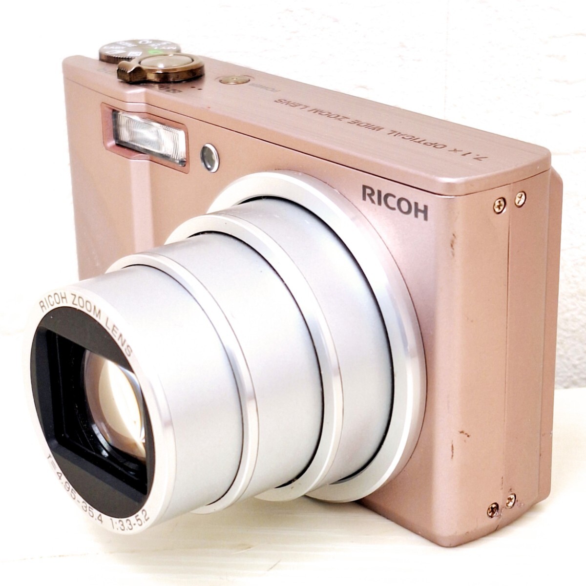 RICOH リコー CX1 デジタルカメラ カメラ f=4.95-35.4 1:3.3-5.2 シャンパンロゼ デジカメ コンパクトデジタルカメラ WK_画像4