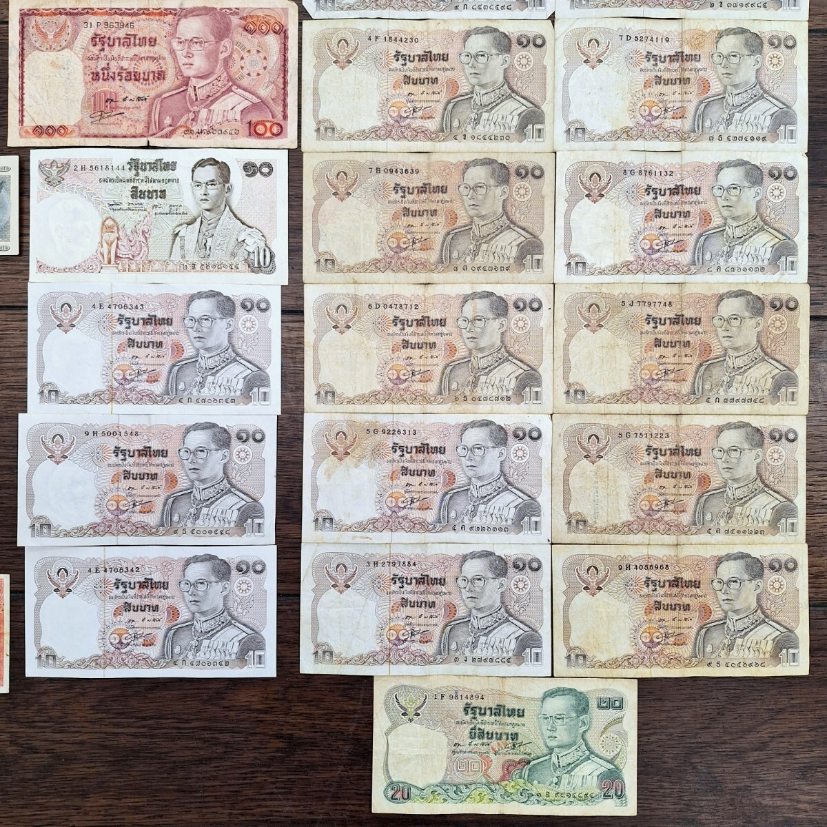 外貨 旧紙幣 外国紙幣 紙幣 36枚 まとめて 中華人民 中国 中央銀行 アメリカ 日本 日本銀行 スリランカ 韓国 タイ 古紙幣 WK_画像5