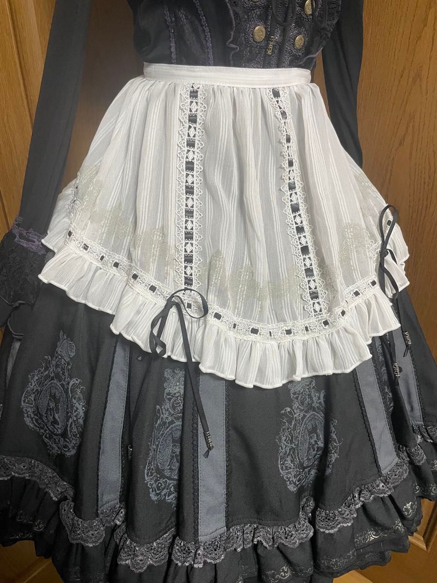 ozz oneste オッズオン オッズオネストエプロン付きスカート ozz oneste オッズオン オッズオネストエプロン付きスカート