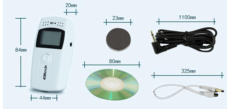 USB 温度データーロガー 温度記録計 データレコーダー 簡単に温度データの収録、解析が可能 ORG-RC4の画像4