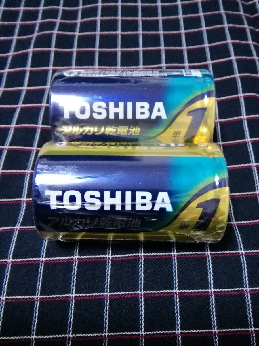 東芝　TOSHIBA　単一　単１　単１電池　アルカリ乾電池　2個パック×12　計24本　ヤフネココンパクト宅急便　送料無料