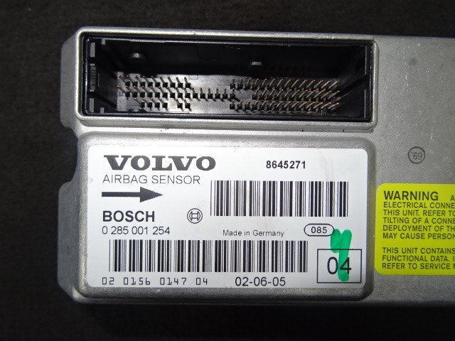 C/HK10#VOLVO V70 LA-SB5244W ( Volvo 02y previous term ) airbag computer 8645271 (SRS module control unit )