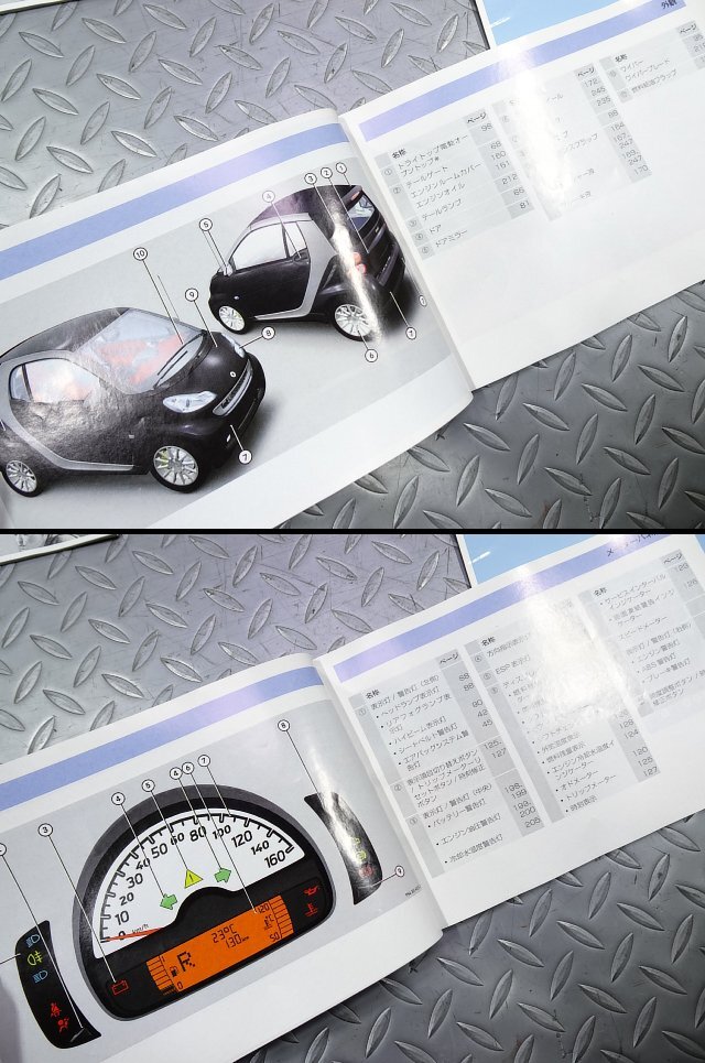 A/DY3■smart fortwo C451 CBA-451331 (スマートフォーツー クーペ 2008y)■取り扱い説明書 車検証ケース (取扱説明書 マニュアル■■■の画像8