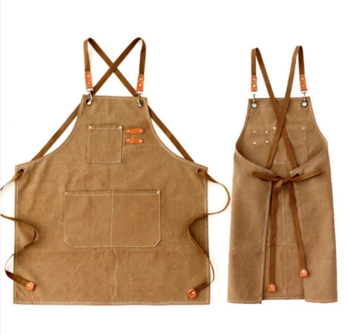 DIY キャンバス エプロン 作業 着ワークエプロン アウトドア DIY キャンバス エプロン 作業 着ワークエプロン アウトドア