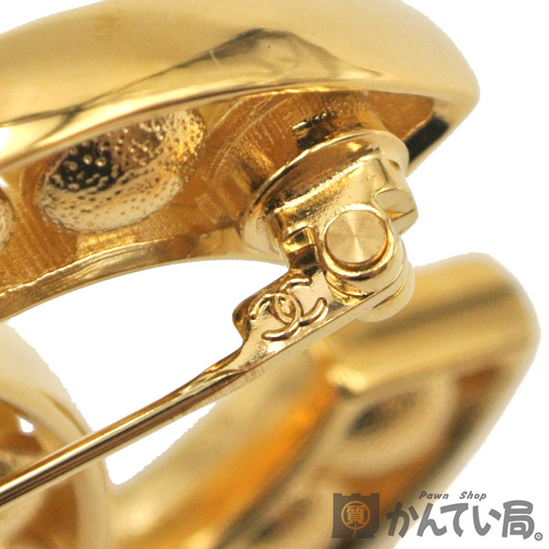 19541 CHANEL【シャネル】ココマーク ブローチ パール ゴールド B23 K アクセサリー【中古】USED-AB_画像4