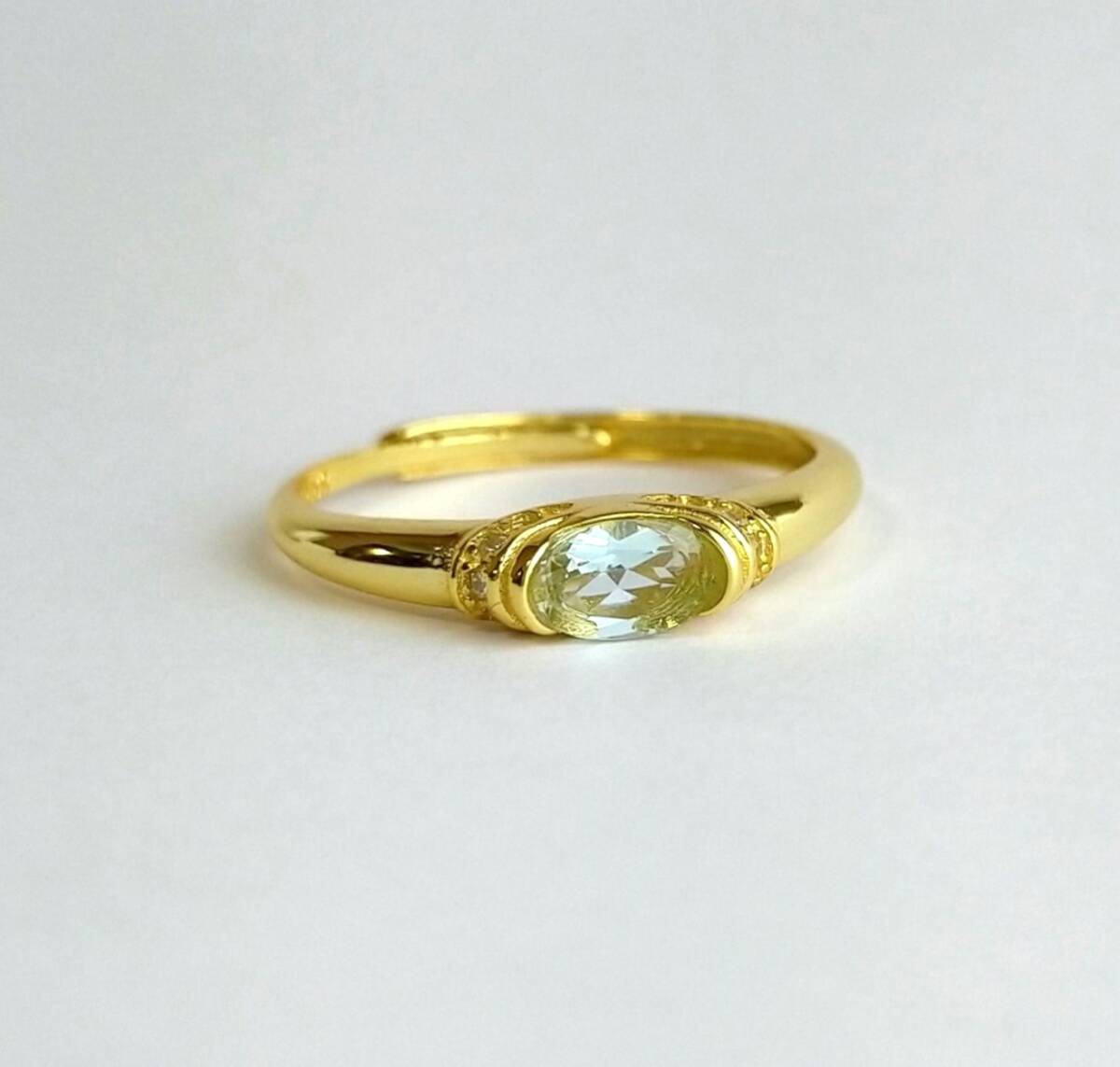  аквамарин retro кольцо Gold кольцо серебряный 925 retro дизайн простой 3 месяц зодиакальный камень натуральный Power Stone 