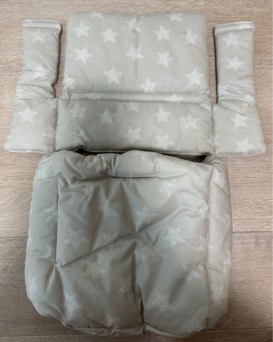 【美品】STOKKE ストッケ TRIPP TRAPP トリップトラップ チェア クラシッククッション　スターシルバー