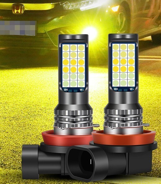 LEDフォグランプ h8 h11 車検対応 爆光 フォグランプ 3色切替 爆光の画像3