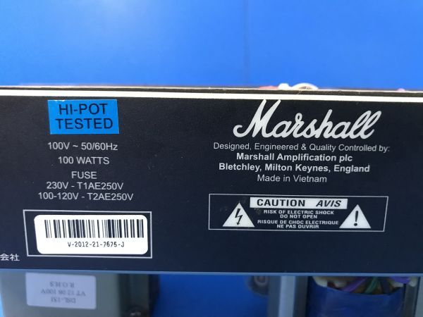 【 マーシャル / Marshall 】ギターアンプ【 DSL15C 】パーツ 通電確認のみ 音楽機材 器材 真空管 100の画像6